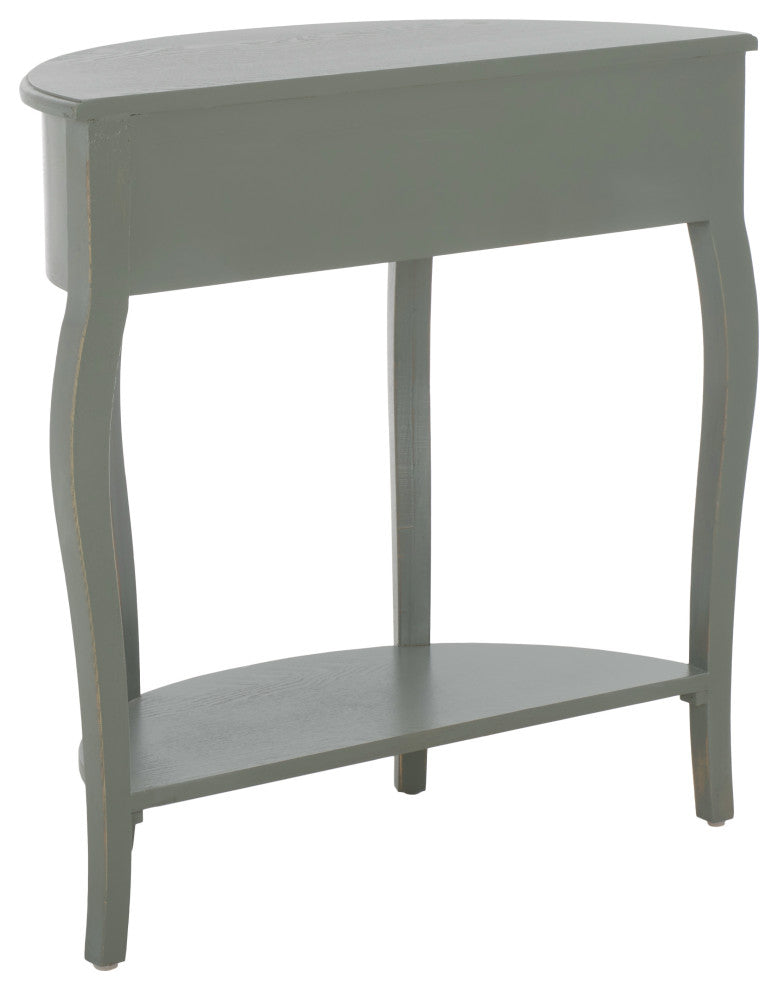 Safavieh Jan Demilune Small Console Table, French Gray
