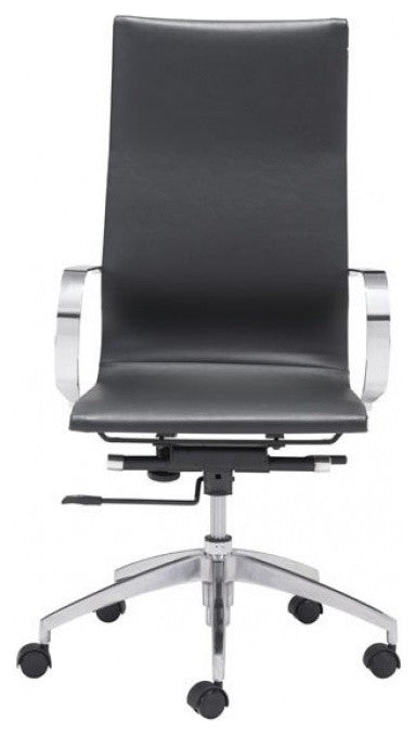 Modern Slide High Back Management Office Chair, Black