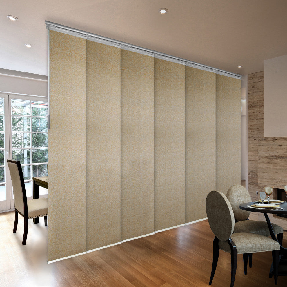 Raisa 6-Panel Track Extendable Vertical Blinds 98-130"W
