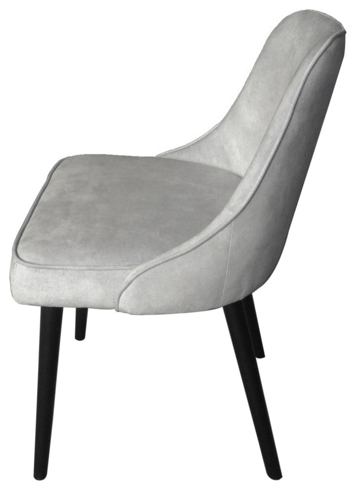Contemporary Harmony Dining Chair White Smoke - M2 - White