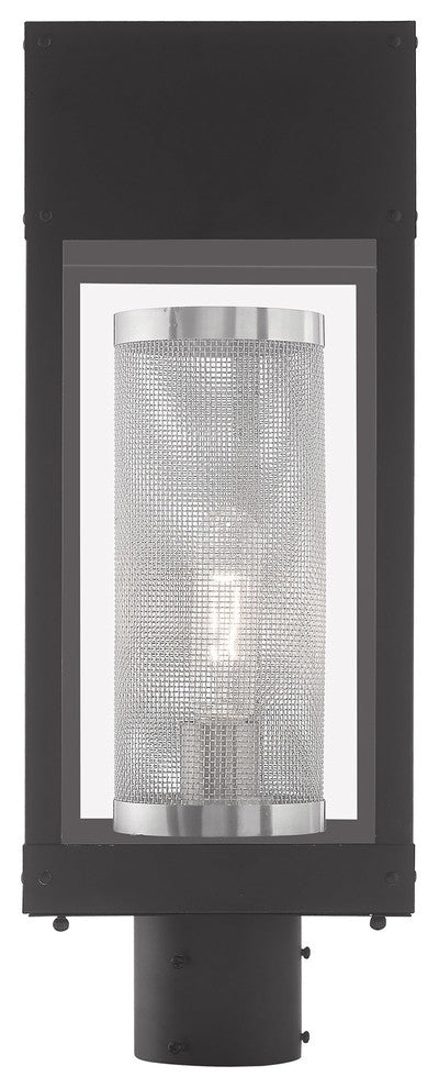 Contemporary Black Outdoor Post Top Lantern
