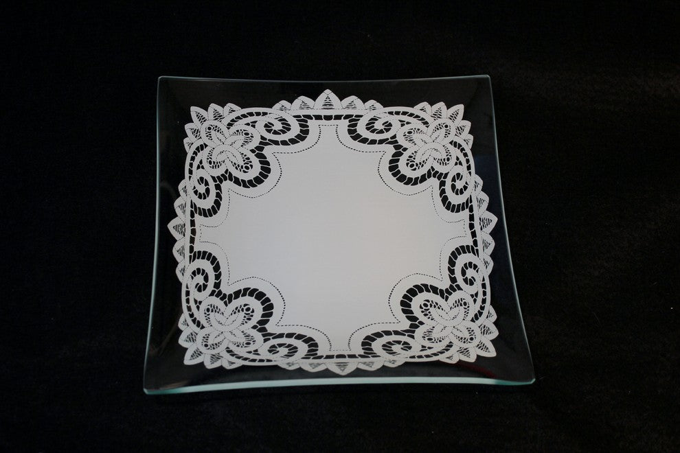 Battenburg Lace 6-Piece Round Plate Collection, Rectangle
