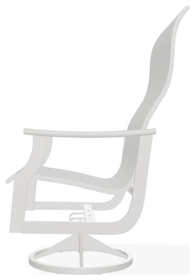 St. Catherine Sling Outdoor Supreme Swivel Rocker, White/Snow