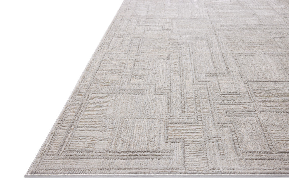 Loloi Hollis Grey / Ivory 2'-7" x 8'-0" Runner Rug