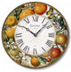 Vintage-Style 12  Inch Citrus Fruits Wall Clock