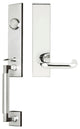 Munich Lever, Mortise Dummy Handleset, Left Hand, Polished Stainless Steel