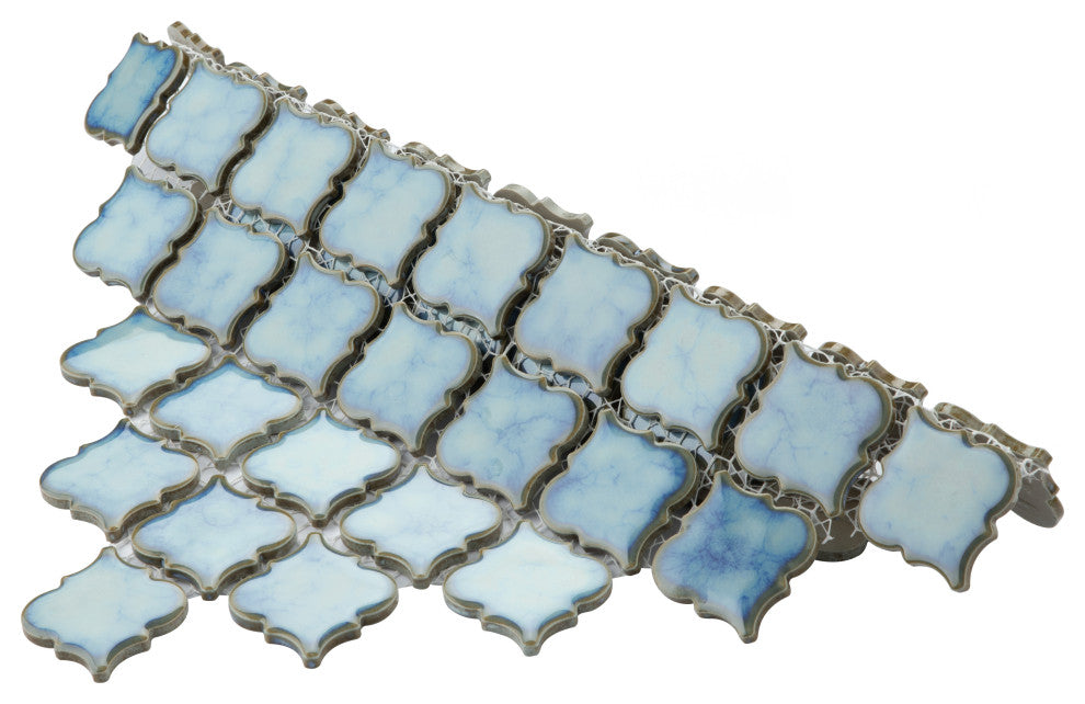 Hudson Tangier Mosaic Floor and Wall Tile, Marine