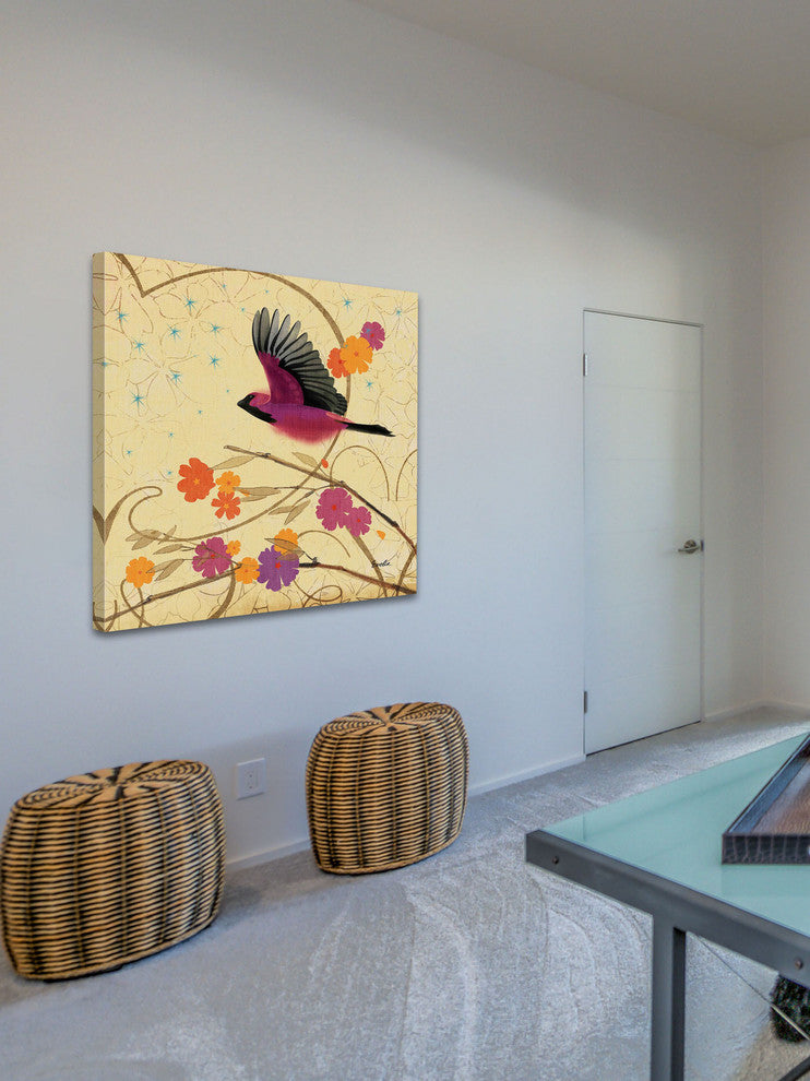 "Hooded Oriole II" Painting Print on Canvas by Evelia