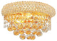 Elegant Primo Wall Sconce, Gold Finish With Royal Cut Crystal