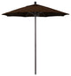 7.5' Bronze Push Lift Fiberglass Rib Aluminum Umbrella, Pacifica, Mocha
