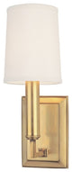 Clinton 1-Light Wall Sconce, Aged Brass