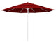 Fiberglass Umbrella White, Jockey Red