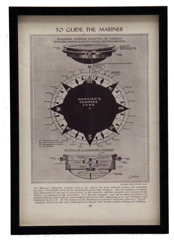 Black And White Mariner'S Compass, Black Shadowbox