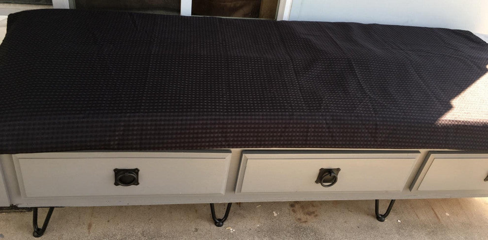 Black Wrought Iron Mission Style Ring Cabinet Pull Swing Handles 2in Set of 4