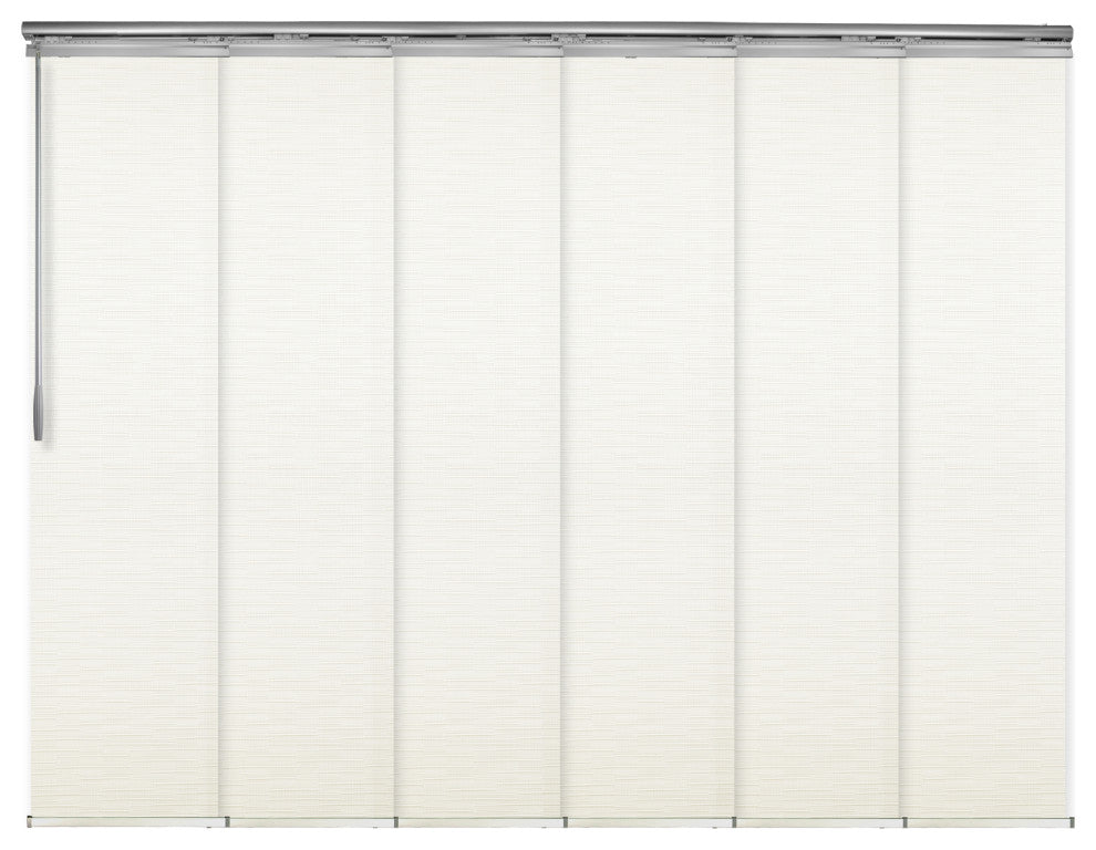 Malia 6-Panel Track Extendable Vertical Blinds 98-130"W