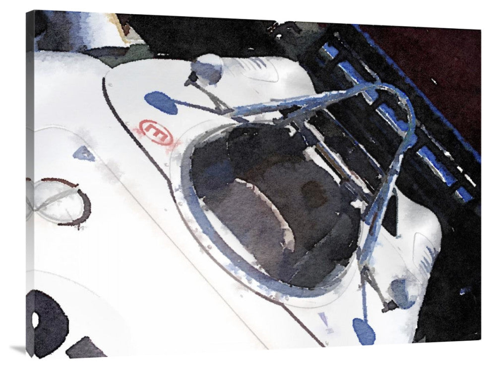 "Racing Car Cockpit Watercolor" Fine Art Print