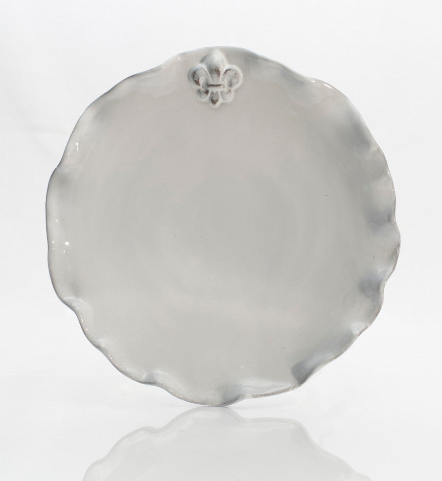 Fleur-de-Lis Dinner Plates, Set of 4