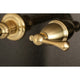 KS7027BL Two-Handle Wall Mount Tub Faucet, Brushed Brass