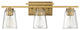 Calhoun 3-Light Warm Brass Bath Bar