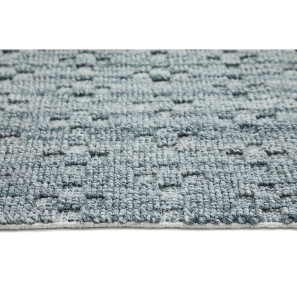 Star Texture Area Rug, Indigo, 7'9"x9'9"