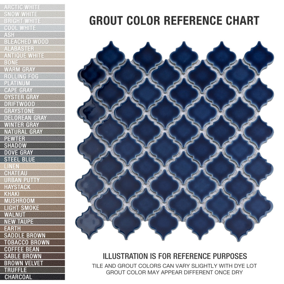 Hudson Tangier Mosaic Floor and Wall Tile, Smoky Blue