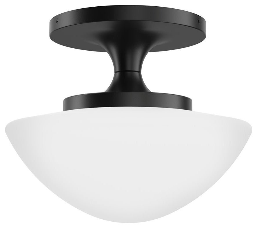 Hinkley Knox Small Semi-Flush Mount, Black