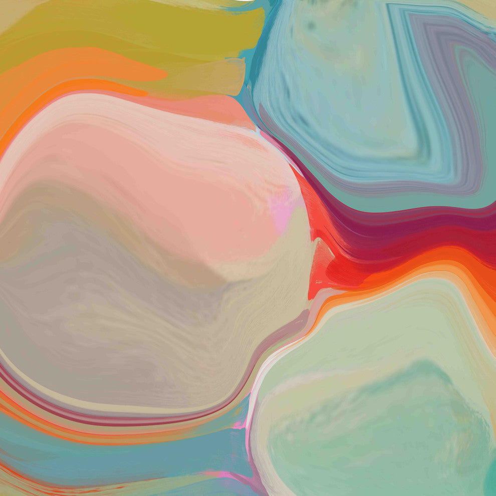 "The Polar Lights" Painting Print on Canvas by Irena Orlov
