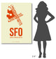 "SFO San Francisco Poster 1" Fine Art Print