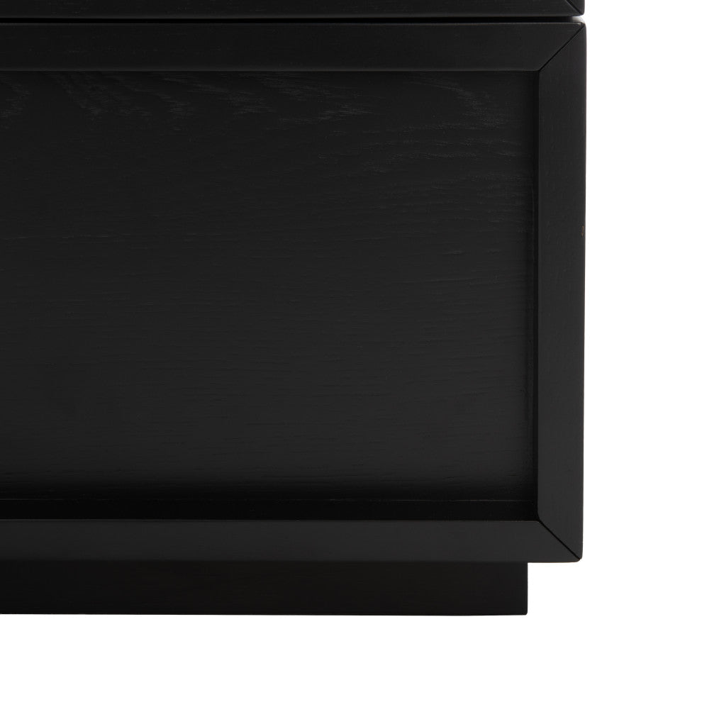 Safavieh Couture Zeus 2 Drawer Nightstand, Black
