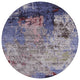 Machine Washable Indoor/Outdoor Chantille ACN1911 Plum 8' x 8' Round Rug