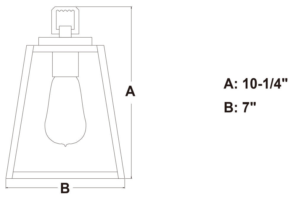 Grant 1 Light Mini Pendant Black