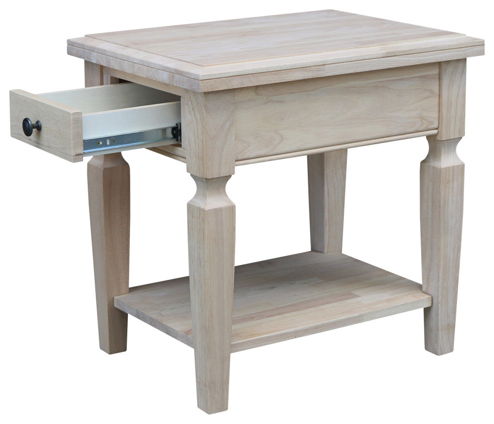 Vista End Table, Unfinished