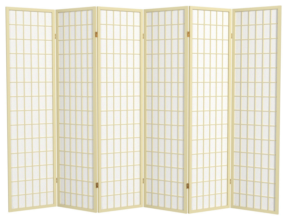 6' Tall Window Pane, Special Edition, Ivory, 6 Panels