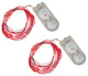 Battery Operated Waterproof Mini String 40-Light, Set of 2, Red