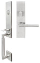 Stockholm Lever, Mortise Entry Handleset, Right Hand, Satin Stainless Steel
