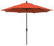 11' Bronze Auto-Tilt Crank Aluminum Umbrella, Sunset Olefin