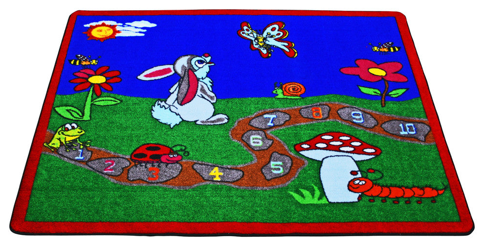 Spring Day #2019 4'4"x5'6" Children's Educational and Play Rug