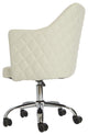 Coco Quilted Vanity Chair, White