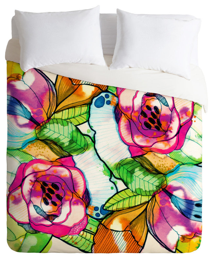 Deny Designs CayenaBlanca Fantasy Garden Duvet Cover - Lightweight