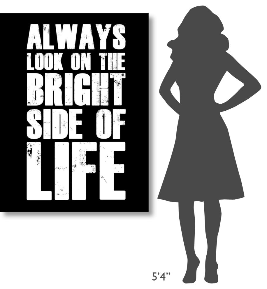 "Bright Side of Life Poster Poster Black" Fine Art Print