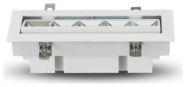5 Lights Integrated LED Adjustable Recessed Downlight w/ Trim Comm. Grade, White