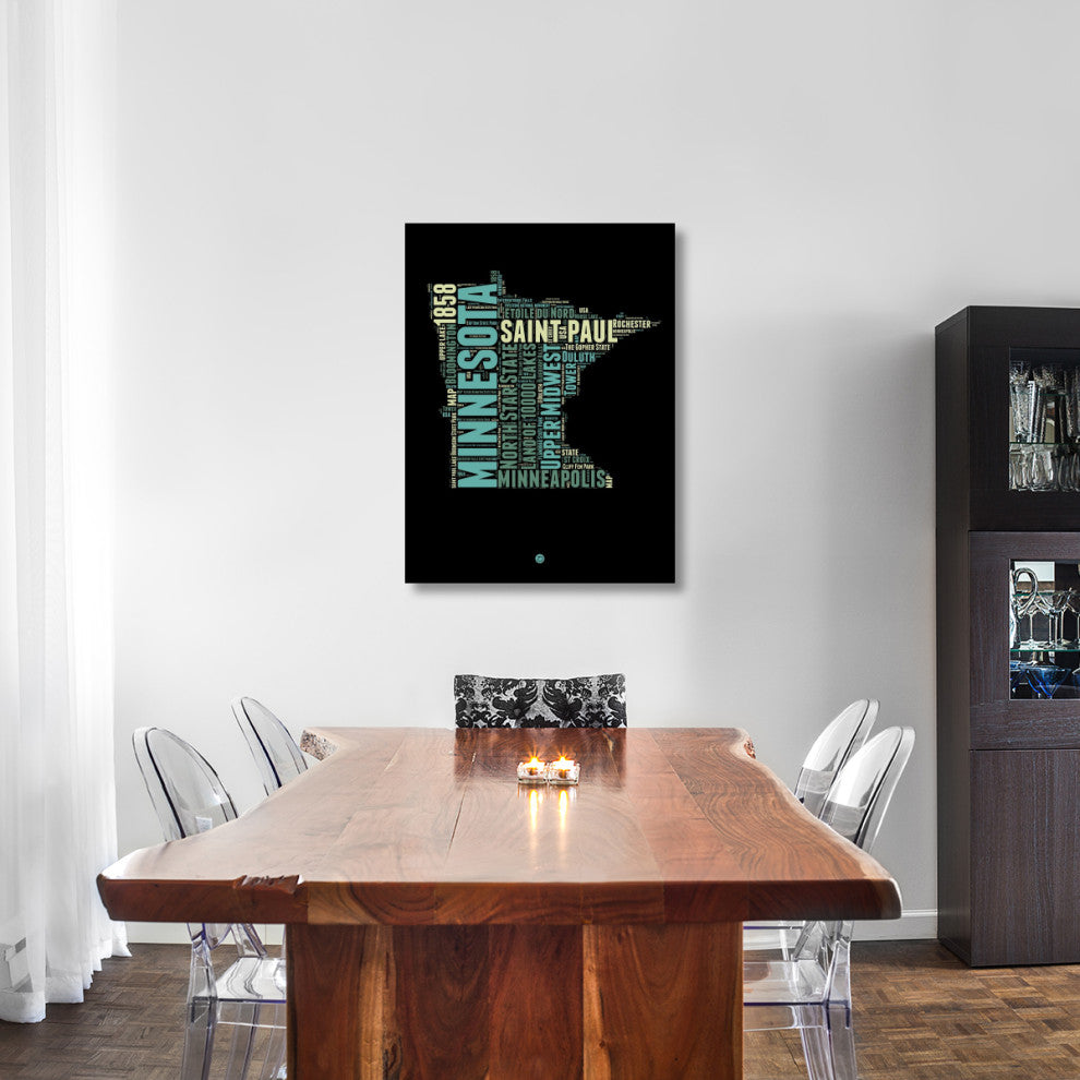 "Minnesota Word Cloud 1" Fine Art Print