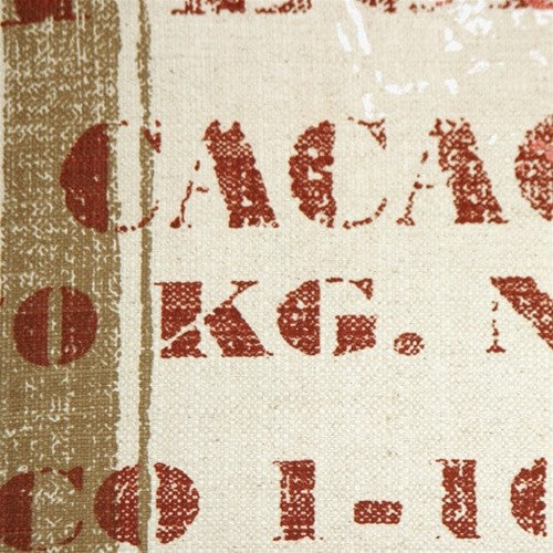 Pillow Decor - Cacao Bean Red Print Throw Pillow
