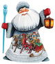 Dashing Nights Santa, Woodcarved Figurine
