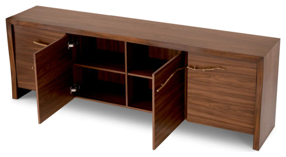 Walnut Veneer 4-Door Dresser, Eichholtz Charford