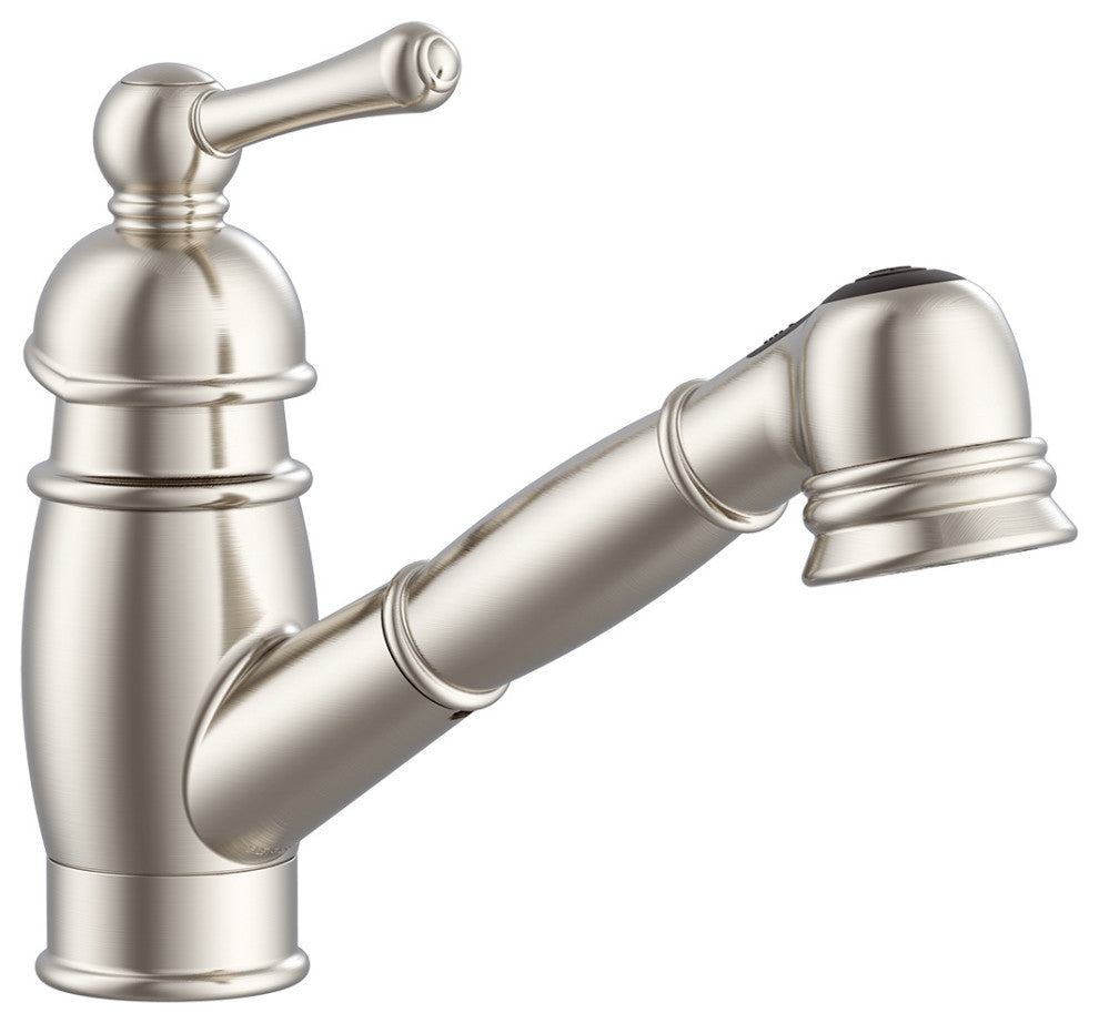 Opulence Single Handle Pull-Out Kitchen Faucet Stainless Steel