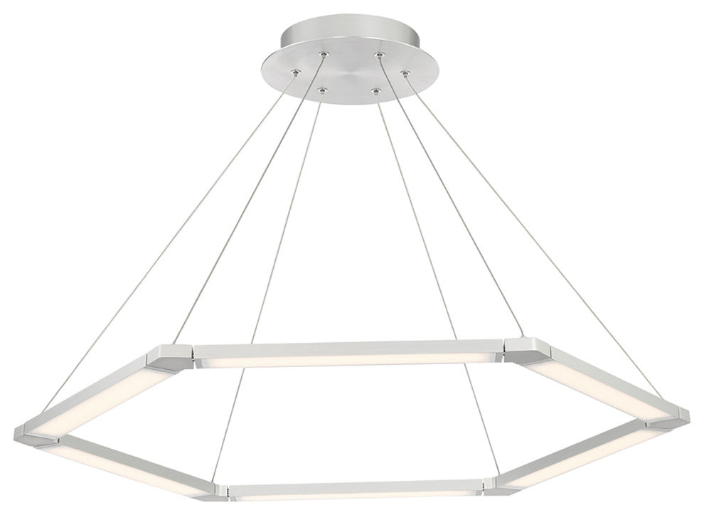 Lune LED Pendant 3000K, Aluminum, 32"