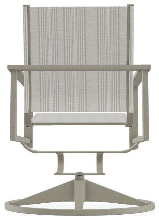Tribeca Sling Outdoor Swivel Rocker, Harbor/Storm