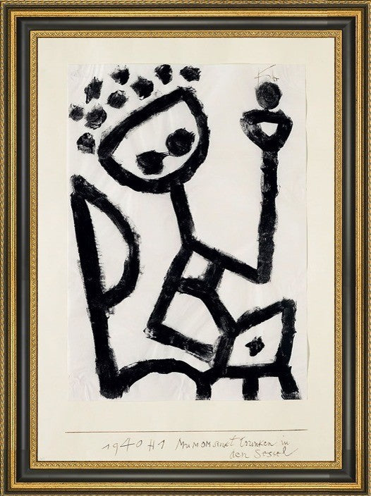 Paul Klee Mumon Drunk Falls into Chair
