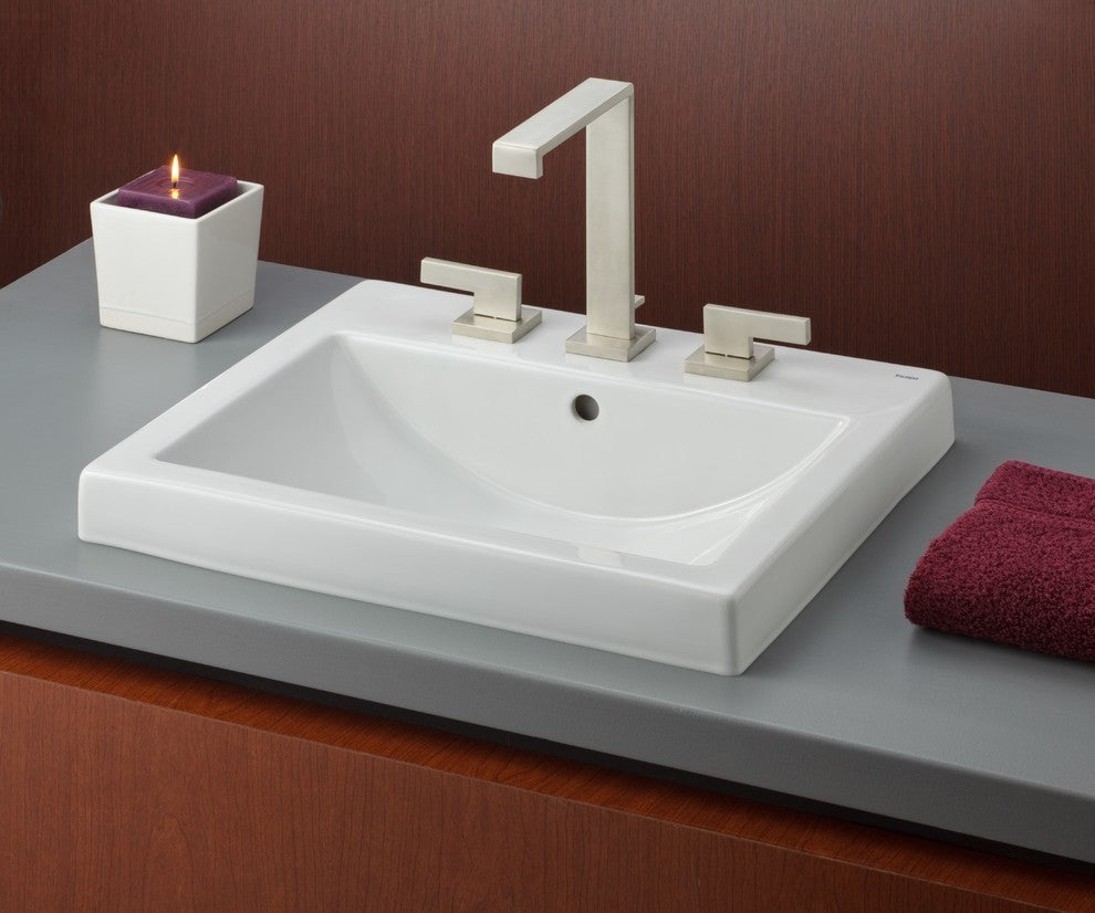 Cheviot Products Camilla Semi-Recessed Sink, 8" Faucet Drilling